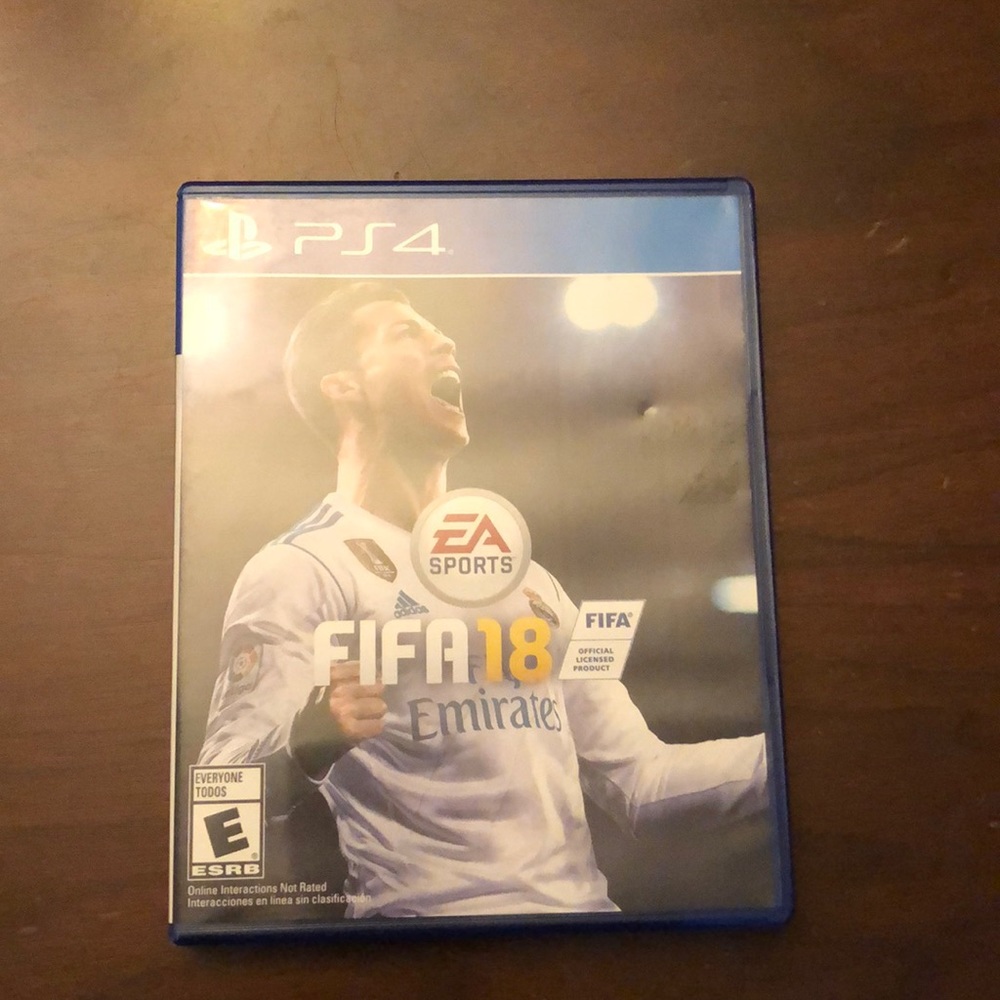 PS4 FIFA 18 video game